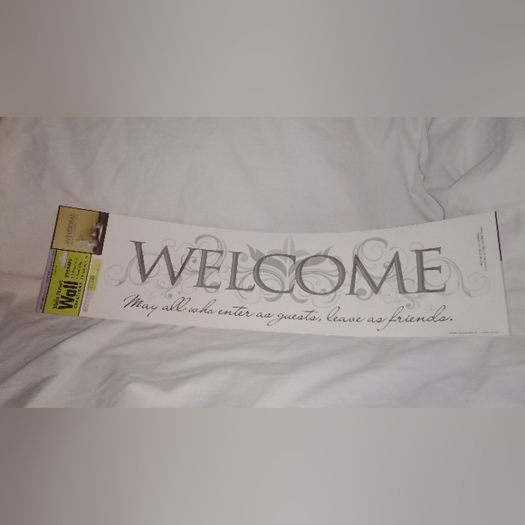 Welcome Friends Wall Decal Wall Decor by Main Street Wall Creations - Picture 1 of 5